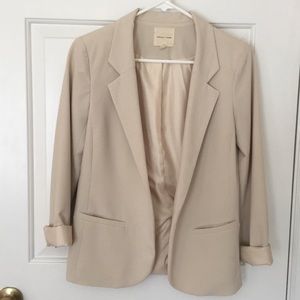 Cream blazer